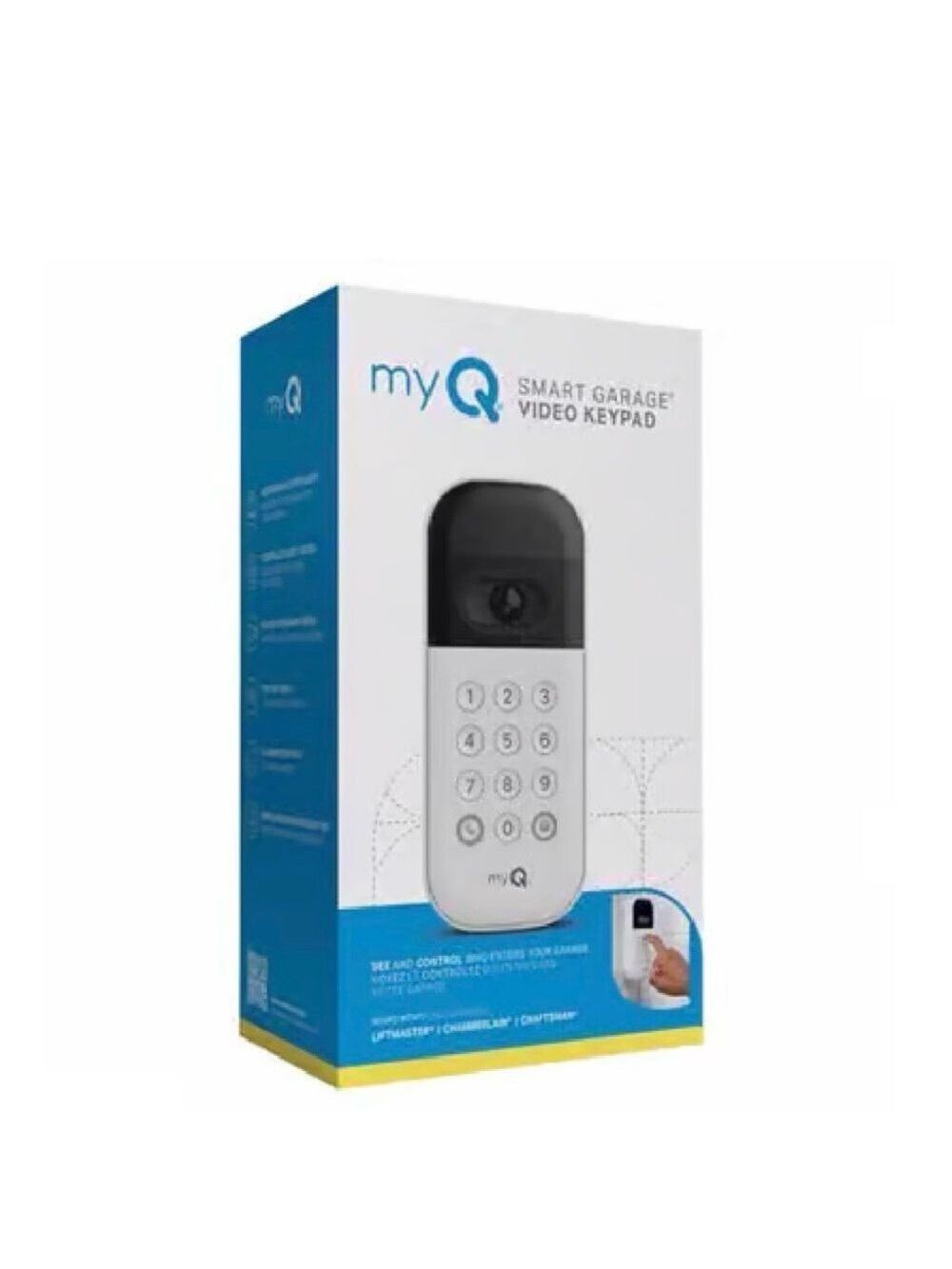Smart Garage Video Keypad - Black and White